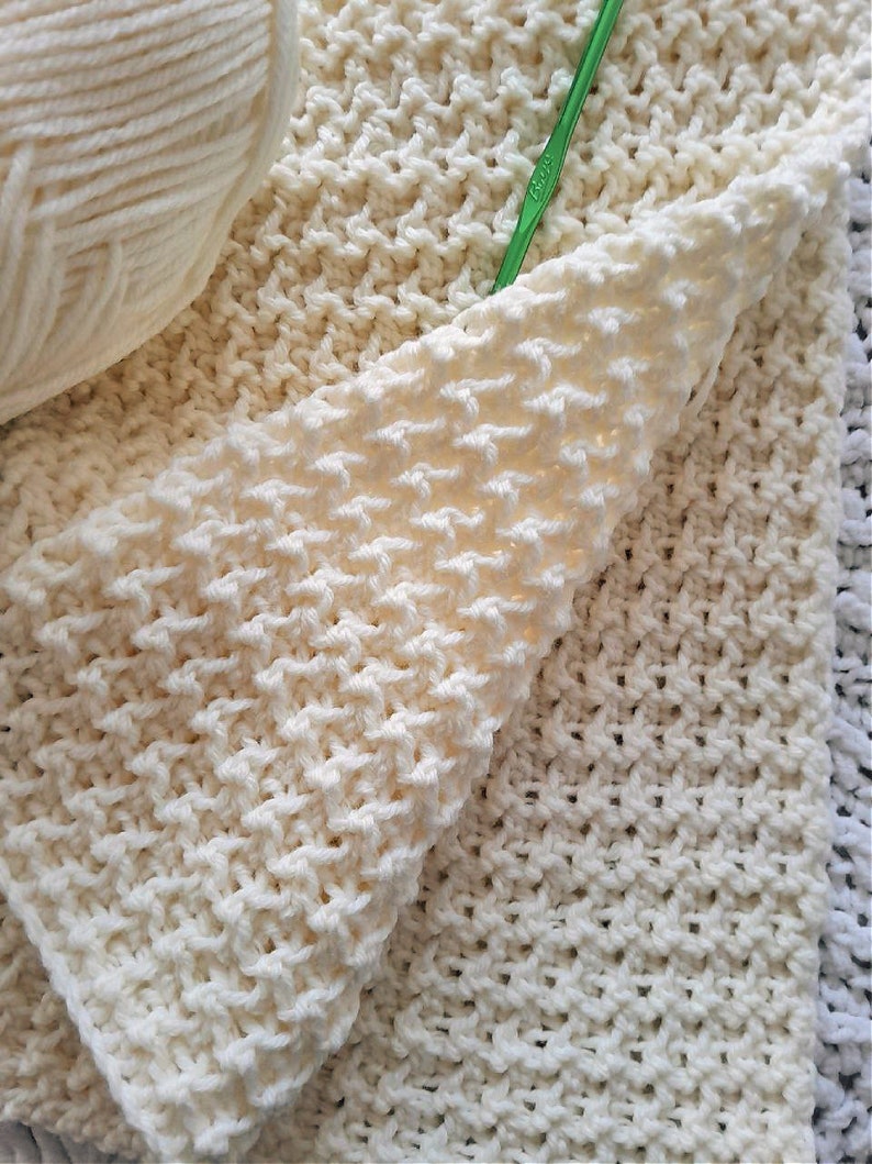CROCHET PATTERN One Stitch Wonder - Stitch Tutorial - Make Blanket or Scarf of Any Size - PDF Download image 1