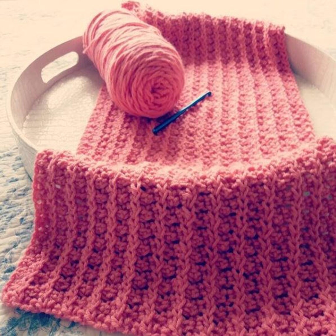 Download Now - CROCHET PATTERN Love You More Throw - Make to Any Size ...