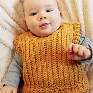 CROCHET PATTERN Wyn Vest - Sizes Newborn to Adult - PDF Download