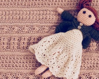 CROCHET PATTERN Kindred Spirits Dolls - Anne and Diana - 13" Tall Standing - PDF Download