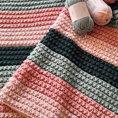 CROCHET PATTERN Star Quality Baby Blanket - Make to Any Size - PDF Download
