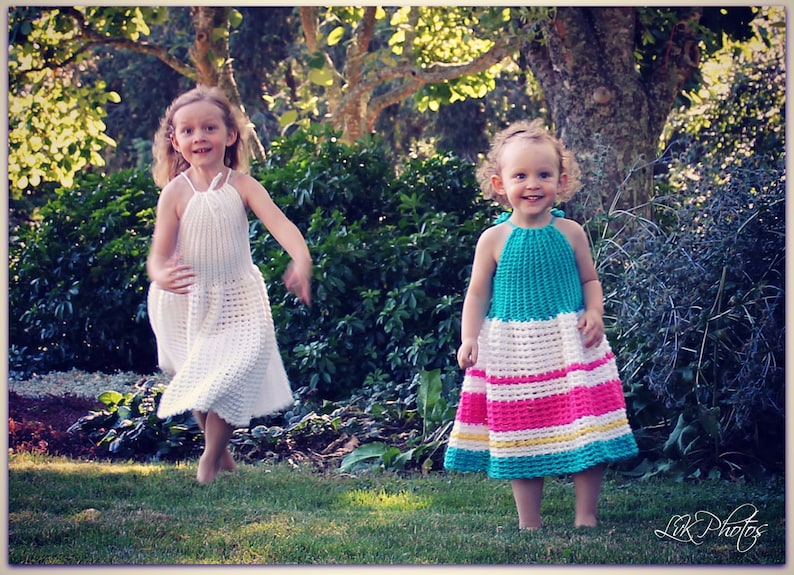 Download Now CROCHET PATTERN Secret Garden Dress Sizes 0-12 Years Pattern PDF image 5
