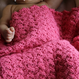 CROCHET PATTERN Sleeping Beauty Baby Blanket - Make to Any Size - PDF Download