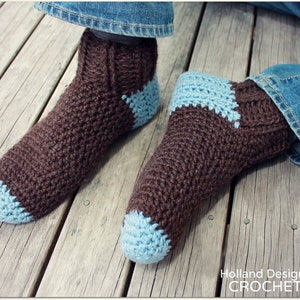 CROCHET PATTERN Man Socks Includes Men's Sizes 6-15 PDF Download image 2