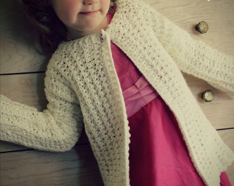 CROCHET PATTERN Laurel Cardigan - Sizes 1-12 Years - PDF Download