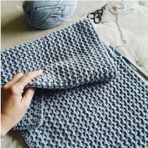 CROCHET PATTERN Incredible Texture Blanket - Make to Any Size - PDF Download