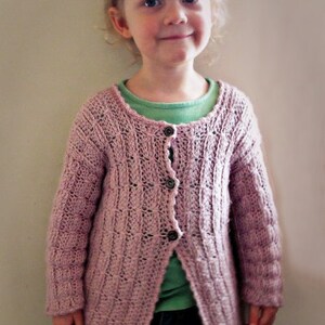 CROCHET PATTERN Mock Cable-Knit Cardigan Sweater Sizes Newborn to 12 Years PDF Download image 2