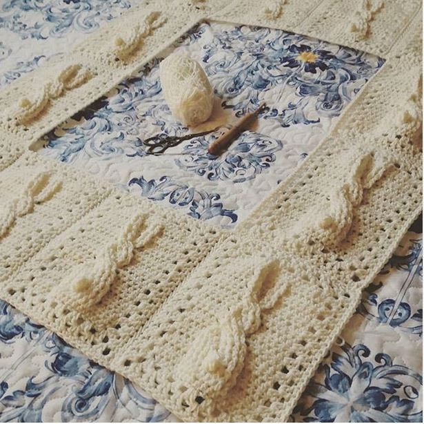 CROCHET PATTERN Bunny Cable Blanket - PDF Download - Etsy UK