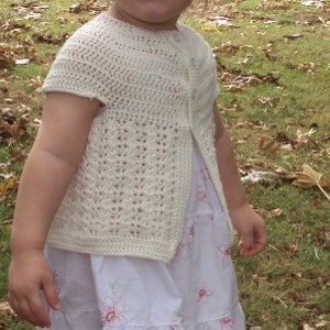 CROCHET PATTERN Seamless Cardigan Baby and Toddler PDF Download image 4