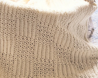 CROCHET PATTERN Noah's Baby Blanket - Make to Any Size - PDF Download