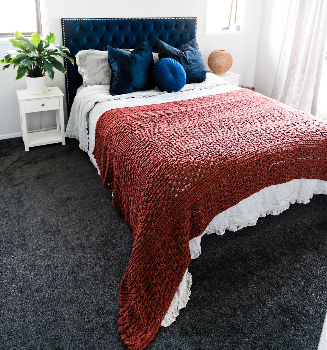 CROCHET PATTERN Cassia Throw - Make to Any Size - PDF Download - Etsy