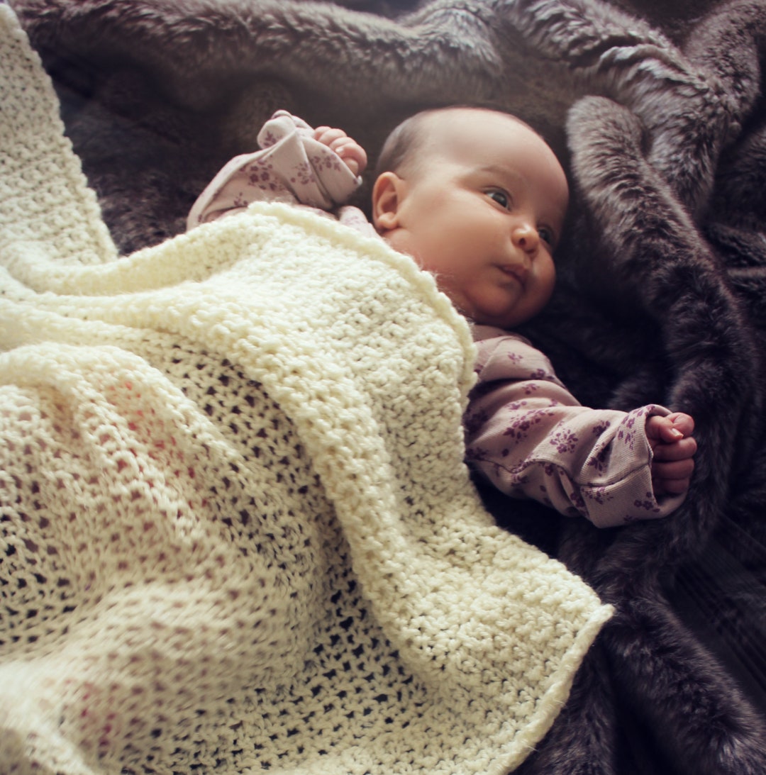 Easy Crochet Heirloom Baby Blanket Pattern CROCHET PATTERN