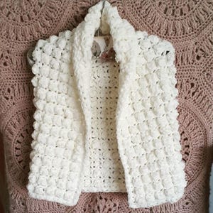 CROCHET PATTERN Little Crochet Gilet - Vest - Includes sizes 0-6 months to 12 years - PDF Download