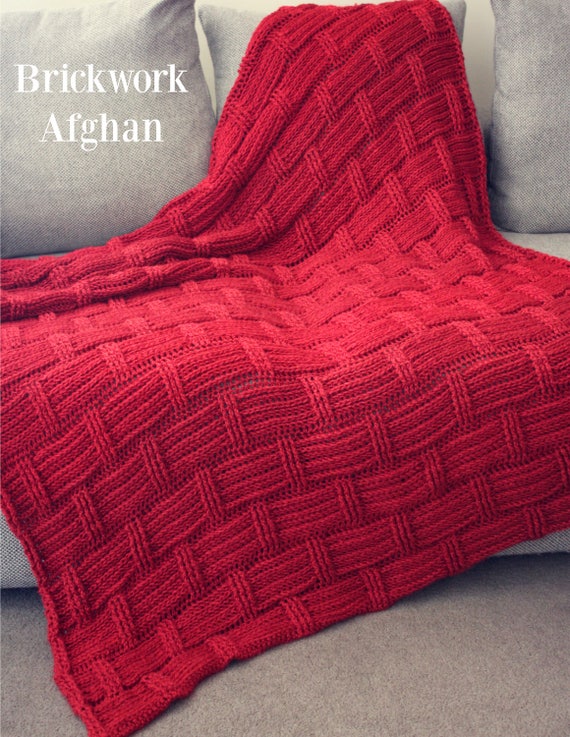 Download Now  CROCHET PATTERN Brickwork Afghan  Make to Any