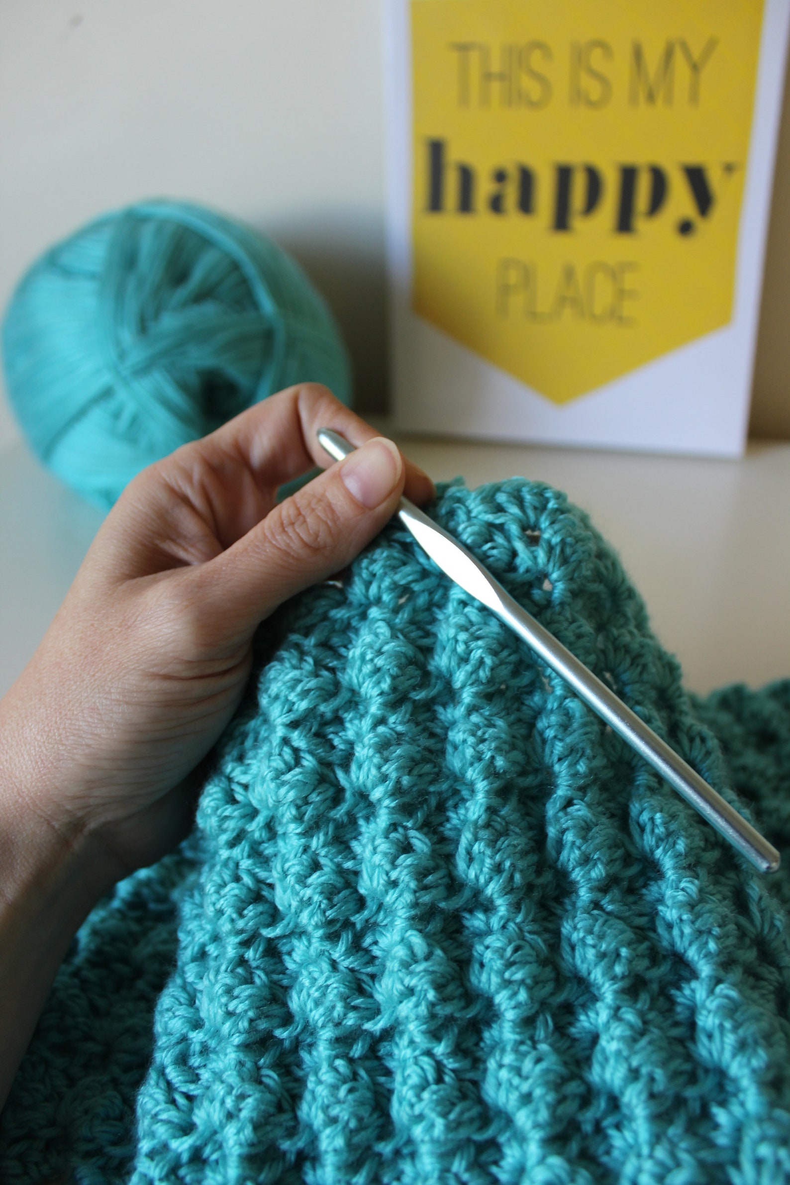 CROCHET PATTERN Happy Place Blanket Make to Any Size PDF Etsy UK