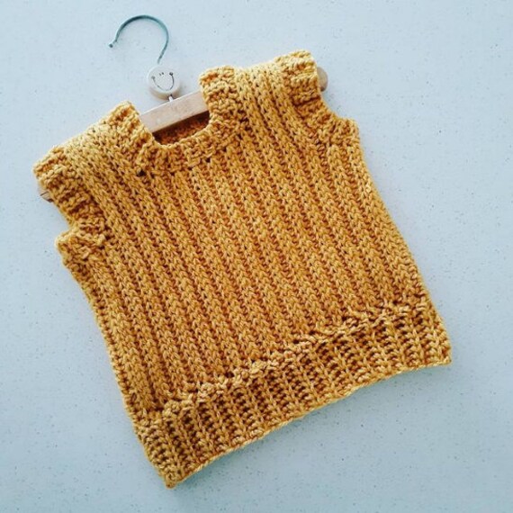 CROCHET PATTERN Wyn Vest Sizes Newborn to Adult PDF Download