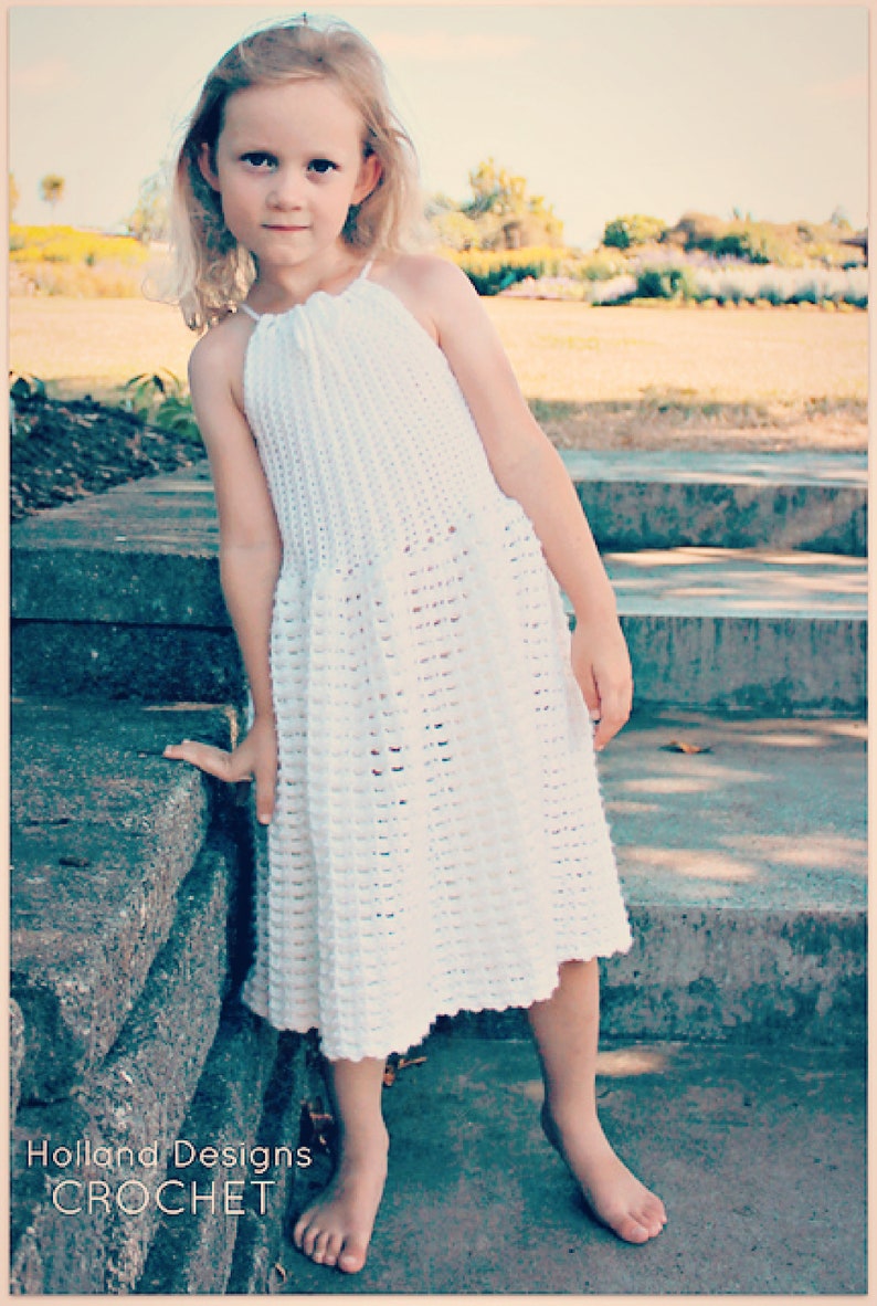 Download Now CROCHET PATTERN Secret Garden Dress Sizes 0-12 Years Pattern PDF image 2