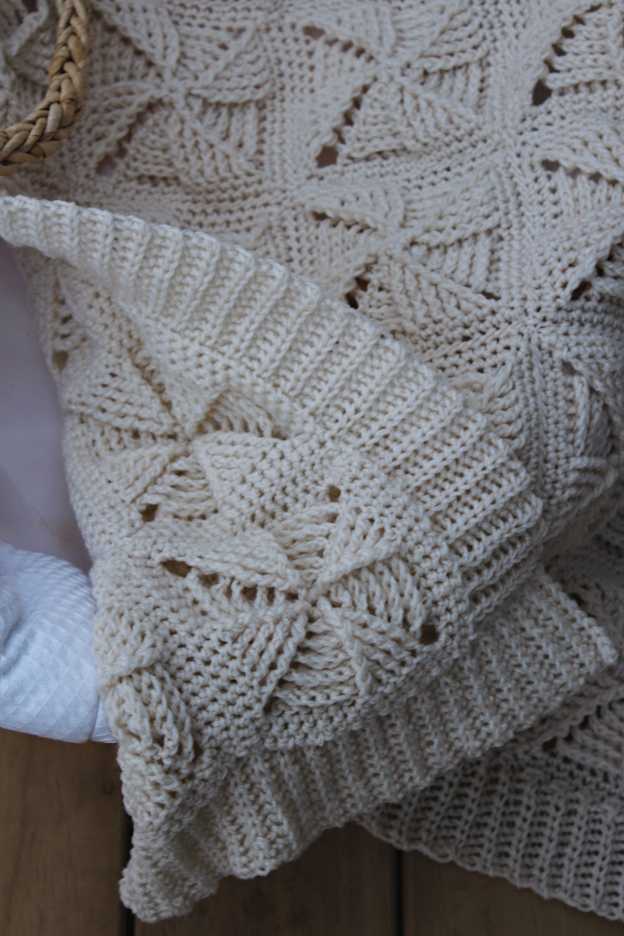 CROCHET PATTERN Textured Pinwheel Afghan Make to Any Size Etsy