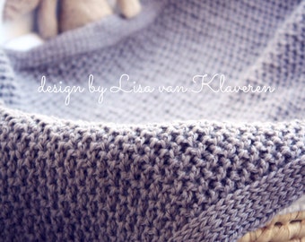 CROCHET PATTERN Luxe Textured Blanket - Make to Any Size - PDF Download