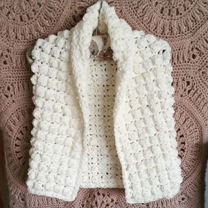 CROCHET PATTERN Little Crochet Gilet - Vest - Includes sizes 0-6 months to 12 years - PDF Download