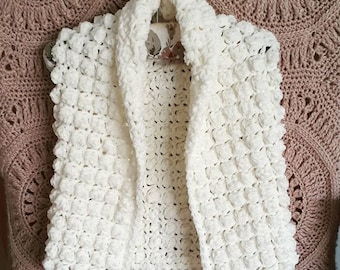 CROCHET PATTERN Little Crochet Gilet - Vest - Includes sizes 0-6 months to 12 years - PDF Download