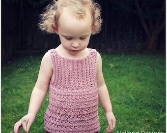 CROCHET PATTERN Mia Tank - Sizes 0-8 Years - PDF Download