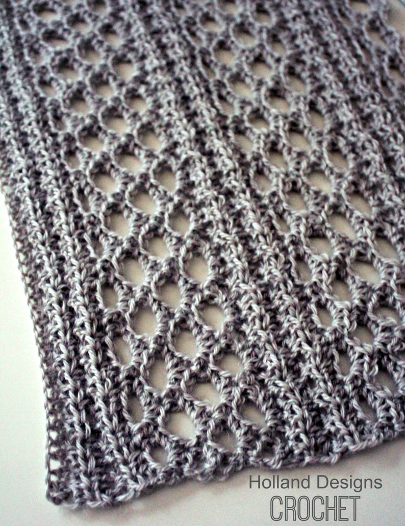 CROCHET PATTERN Timeless Throw make to any size PDF Download image 1