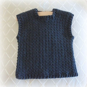 CROCHET PATTERN The Jared Vest Sizes Newborn to Adult PDF Download image 1