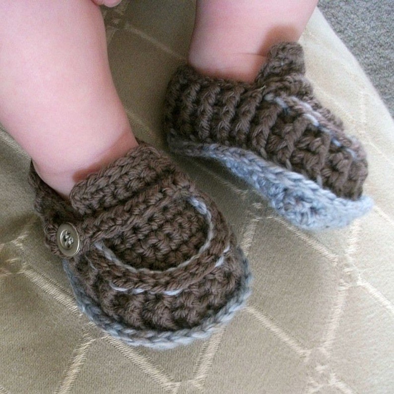 CROCHET PATTERN Modern Baby Loafers PDF Download image 2