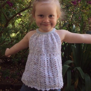 CROCHET PATTERN Pleated Halter Top PDF Download image 3