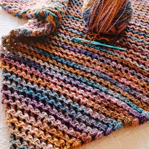 CROCHET PATTERN C2C Zigzag Waffle Blanket - Make to Any Size - PDF Download