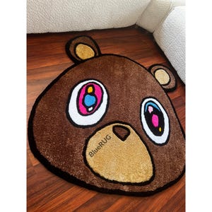 Kanye West Bear Rug: Hand-Tufted Acrylic Custom Rug