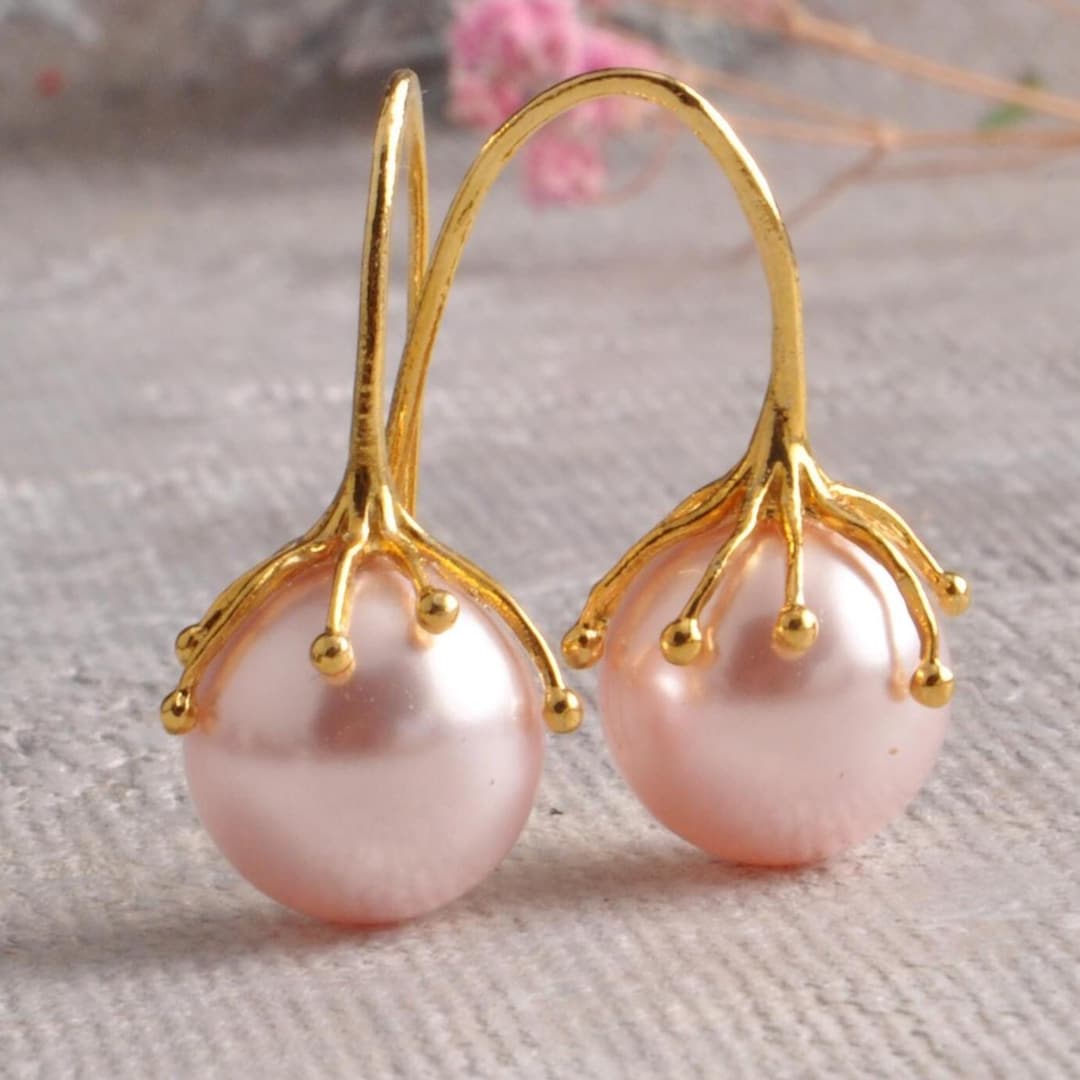 Bling Pearl Earrings