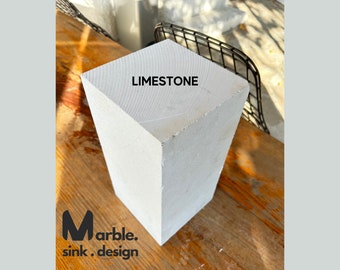 Limestone Block for Sculpting Custom Size, Soft, Easy to Shape White Marble Slab for Stone Carving, Ideal for Beginners and Experts