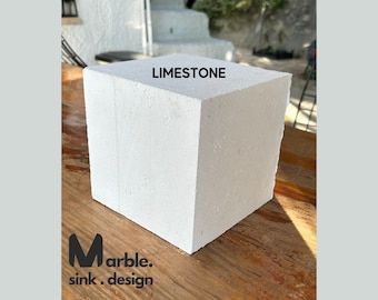 Limestone Block for Sculpting, Soft, Easy to Shape White Marble Slab for Stone Carving, Ideal for Beginners and Experts