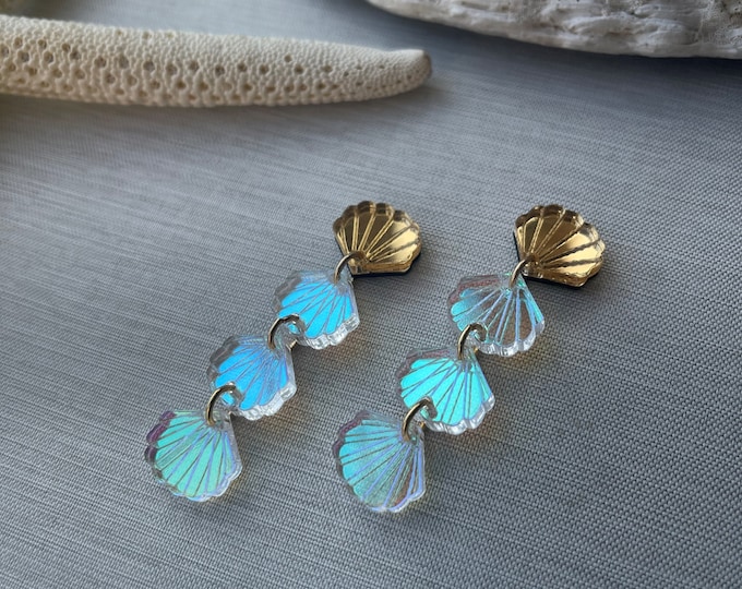 Unique Sea Shell Drop Earrings main image 1