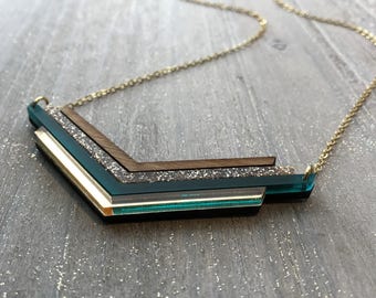 Wave Necklace (Rich Tones)