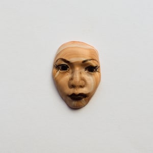 Polymer Clay Goddess Face Cabochon