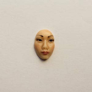 Tibetan Goddess Face Cabochon Polymer Clay