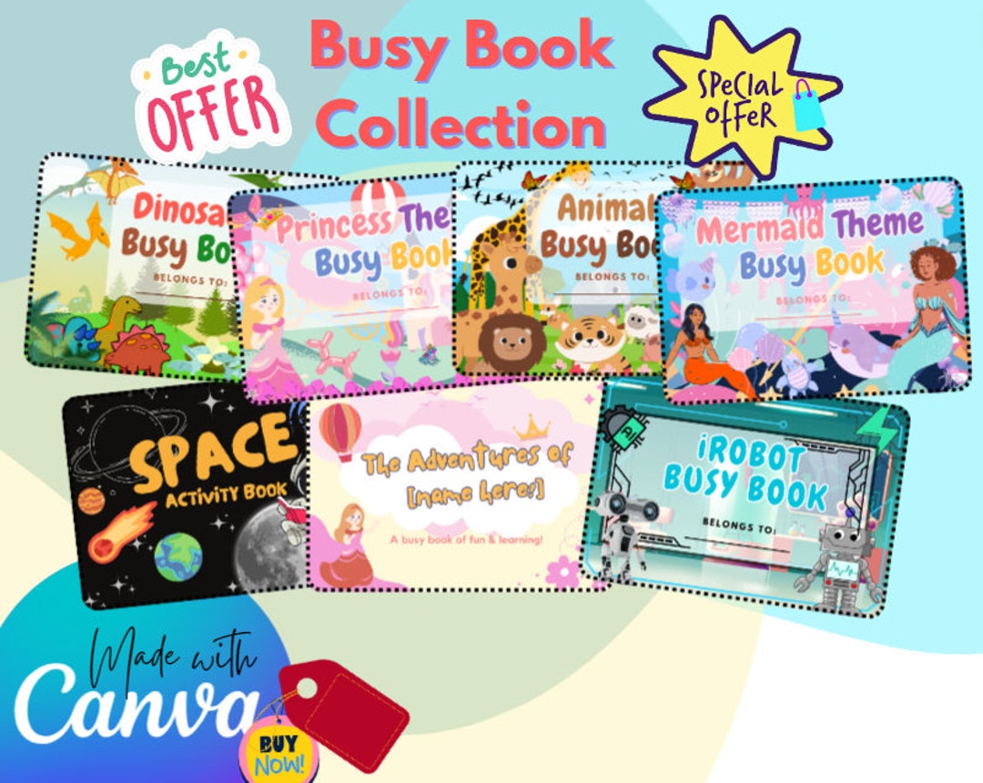 Printable Busy Book Collections INSTANT DOWNLOAD - Etsy