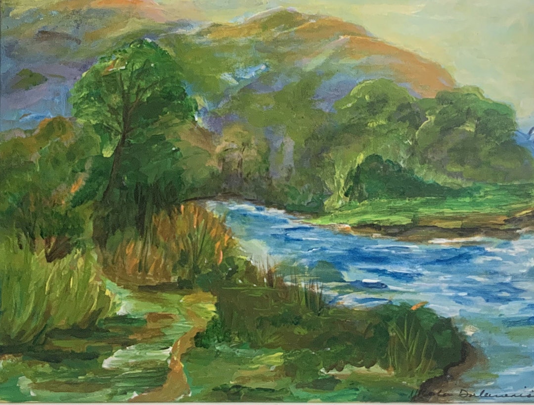 Acrylic Nature Landscape Painting - Etsy