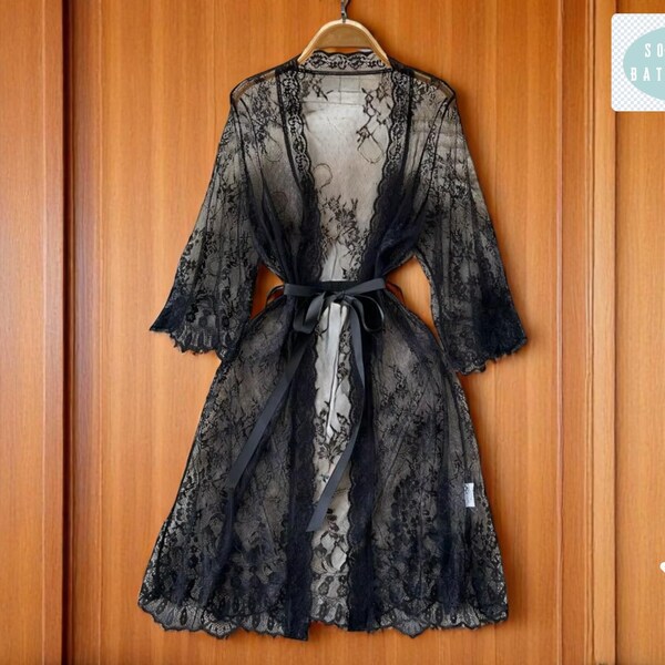 white mesh robe/ cover up ... L main image 0