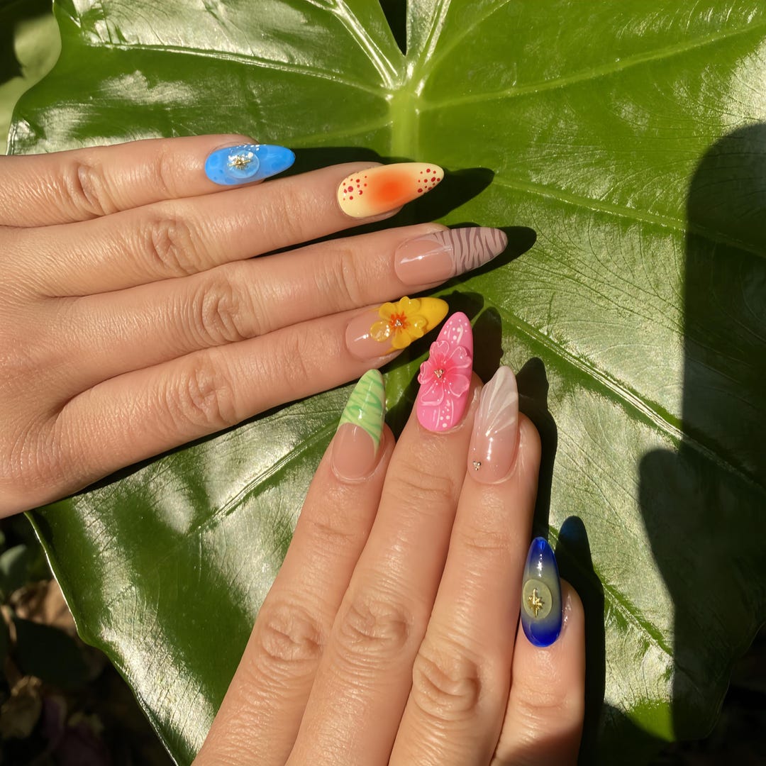 Bold Vibrant Summer Nails 2025