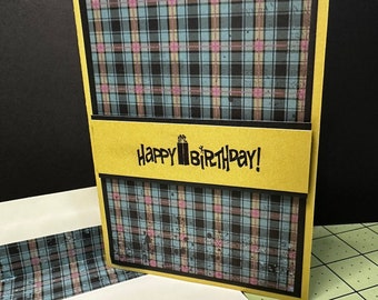 Masculine Birthday Card with Pocket