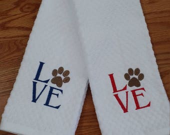 Puppy Love!!! Kitchen Towel