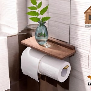 Suporte de toalha de parede | Suporte para lenços de papel do banheiro | Prateleira para guardanapos de cozinha | Armazenamento de papel higiênico | Organizador de cabide estiloso
