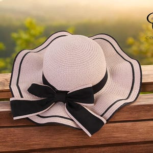 Hoed met brede rand | Stijlvol strikdetail | Pasvorm damesaccessoire | Outfit in outdoorstijl