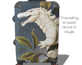 Maleta de mano Godzilla, bolsa de viaje, maleta aprobada por la TSA, regalo de viaje, estuche con ruedas, maleta ligera para viajes de negocios, regalo para fanáticos aprobado por aerolíneas