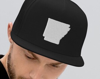 Arkansas hat state monogram AR cap meshback truckercap cooling style for sun protection embroidered snapback American