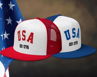 USA embroidered hat united states of America cap patriotic gift for American truckercap